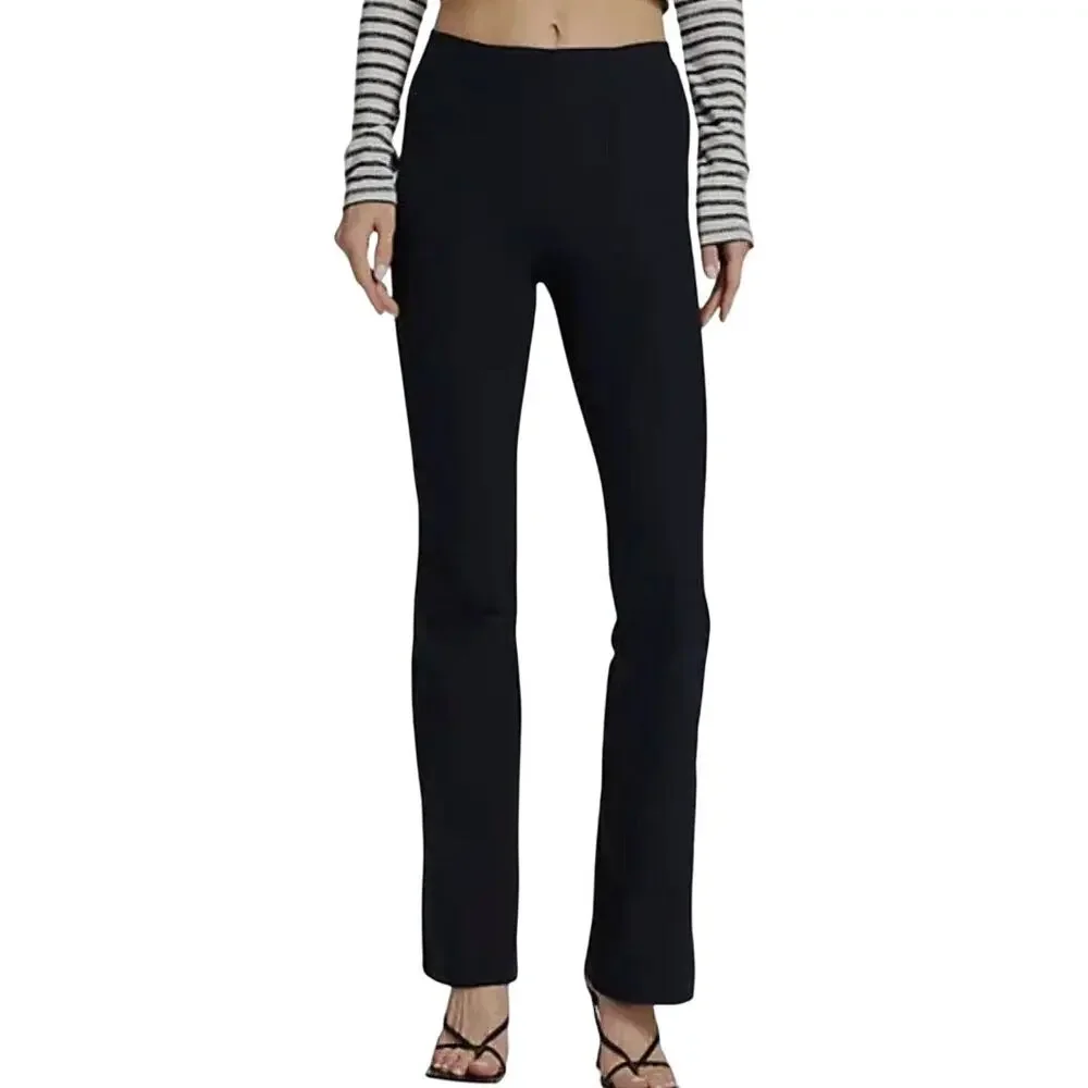 Rag and Bone Icons Navy Blue Simone Elastic Waist Mid-Rise Flare Pants Size 6